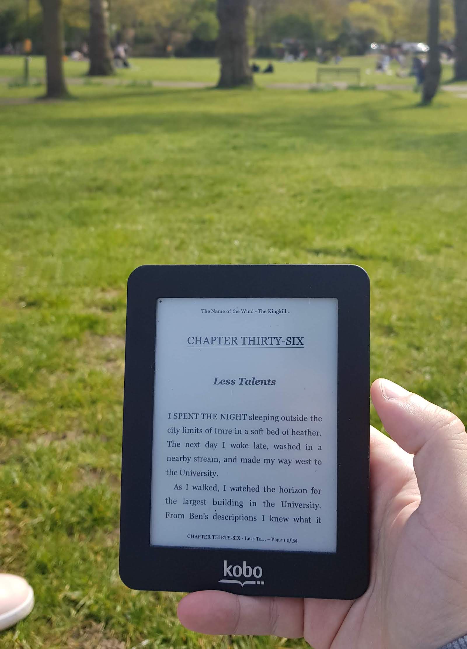 The Kobo Mini is still a great eReader to take to a park.
